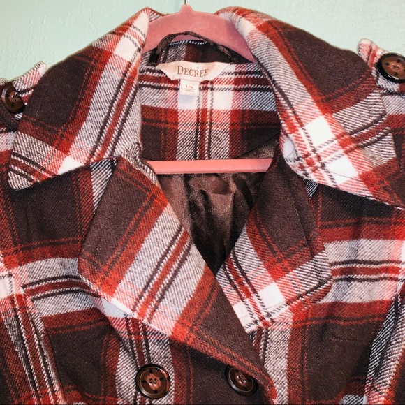 Decree fully lined pea coat. LG - Picture 3 of 9